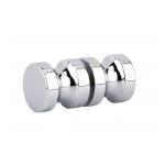 Hour glass shaped shower knobs