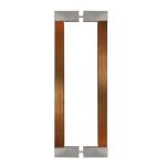 Wooden square pull handles for sauna and steam baths