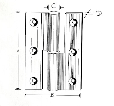 Hinges 90mm