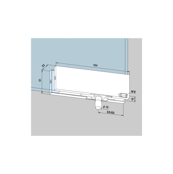 Pice d'angle de raccordement Universal PT 30 avec axe ronde