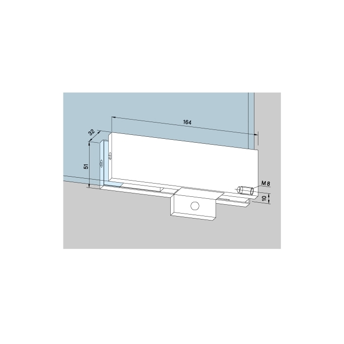 Piece d'angle de raccordement Universal PT 30 avec bute