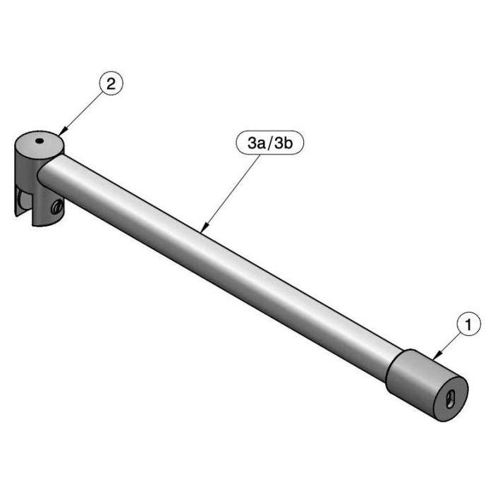 Stabilisationsstange mit Klemmhalter fix