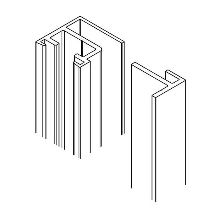 Wandprofilset zur Vorwandmontage, gebohrt