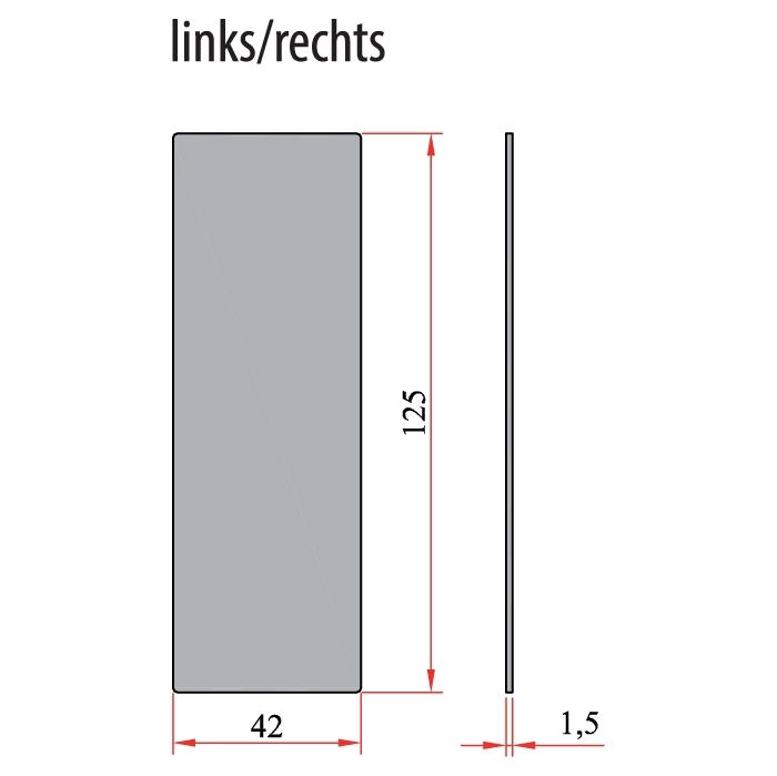 Cache pour profil de balustrade 97.46320