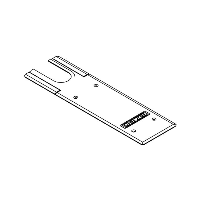 Deckplatte fr Bodentrschlieer GEZE TS 550 NV, Art. Nr. 33.21003.99