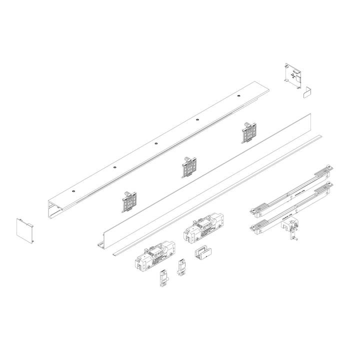 MUTO Comfort XL 150 Schiebetrset, Flgeltrbreite 1250 mm