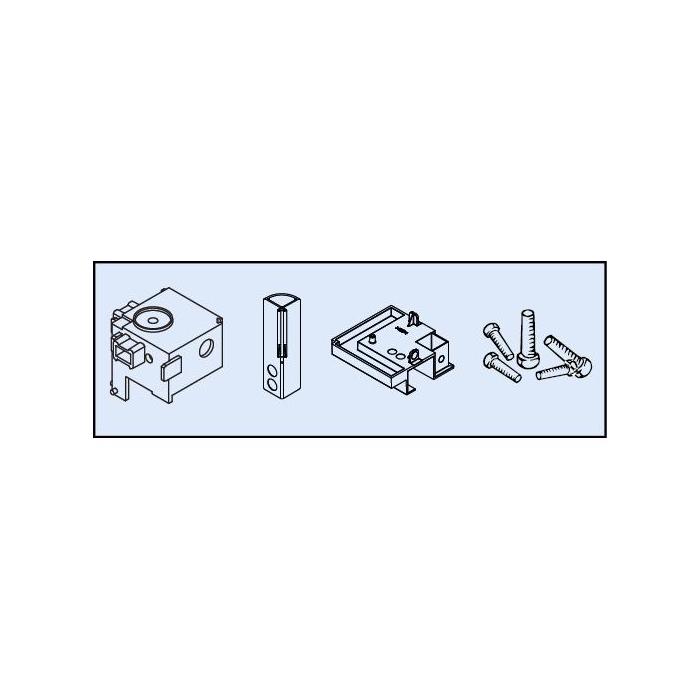 Assemblage d'angle HAWA BANIO pour rail de roulement