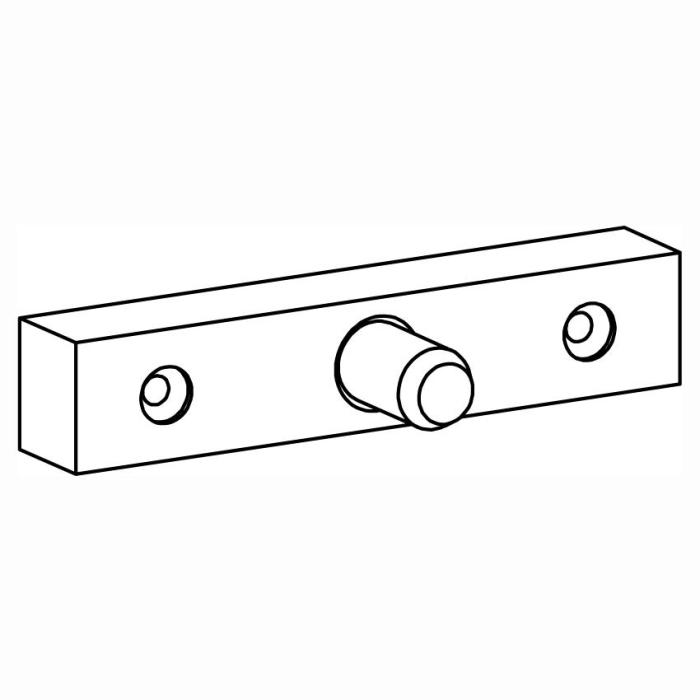 Spindle for swing doors, to be applied to profiles Fluido+ 70 und 110