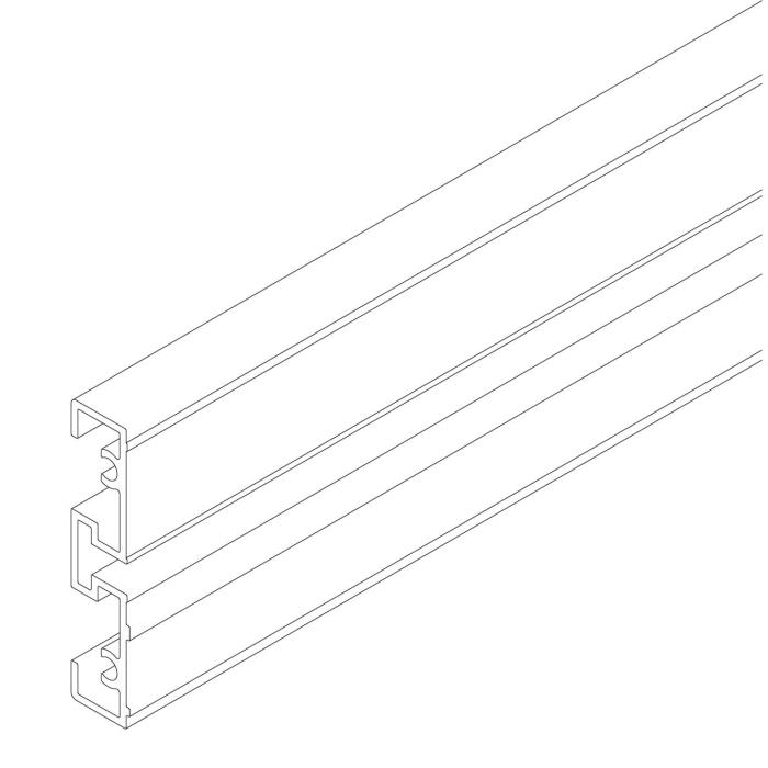 Distanzschiene gelocht HAWA PORTA 40 GE