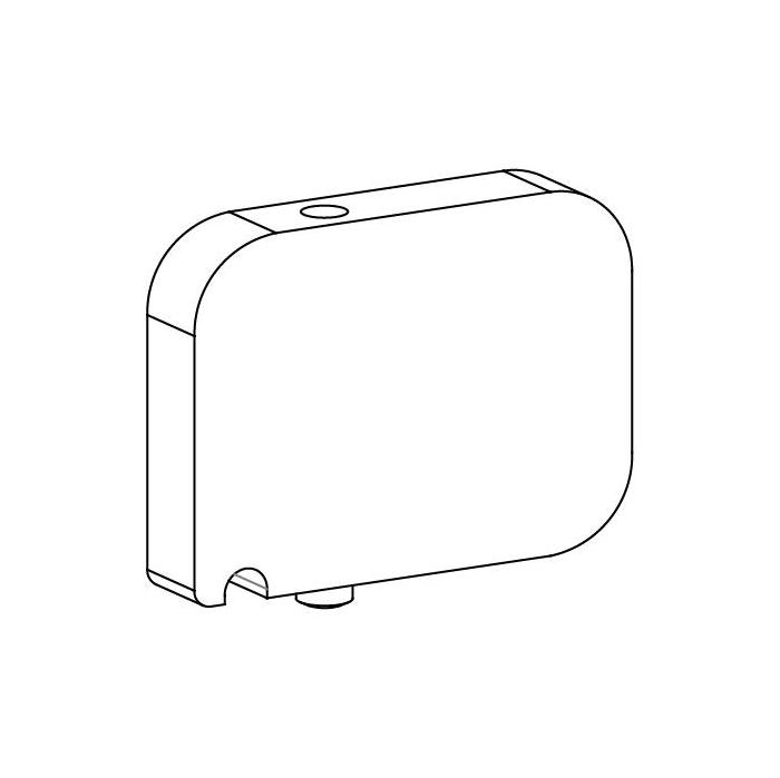 Pice de stabilisation entre rail de roulement et profil de cache pour Fluido+ 70 et 110, sans verre fixe