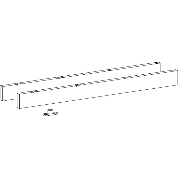 Kit accessoires pour portes en bois pour Fluido+ 70 et 110