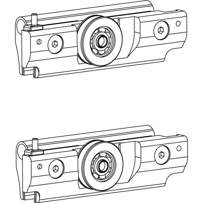 Clamps Fluido+ 70 on false ceiling