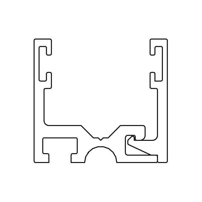 Klemmprofil fr Festglas fr Fluido+ 70 und 110