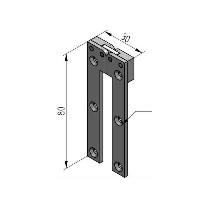 Flap supports with brake