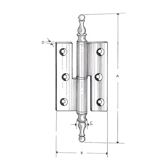 Paumellenbnder Rolle 9 mm mit Stulp