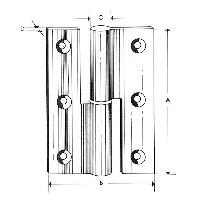 Paumellenbnder Rolle 11 mm 