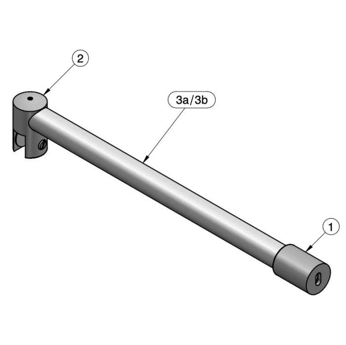 Stabilisation bar with clamp holder fix