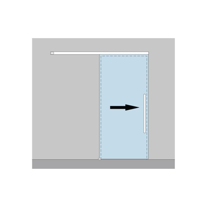 MUTO Premium Self-Closing 120 Schiebetrset, rechts schliessend, Flgeltrbreite 950 mm