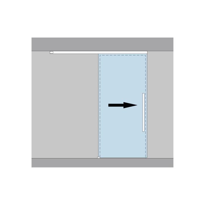 MUTO Premium Self-Closing 120 Schiebetrset, rechts schliessend, Flgeltrbreite 950 mm